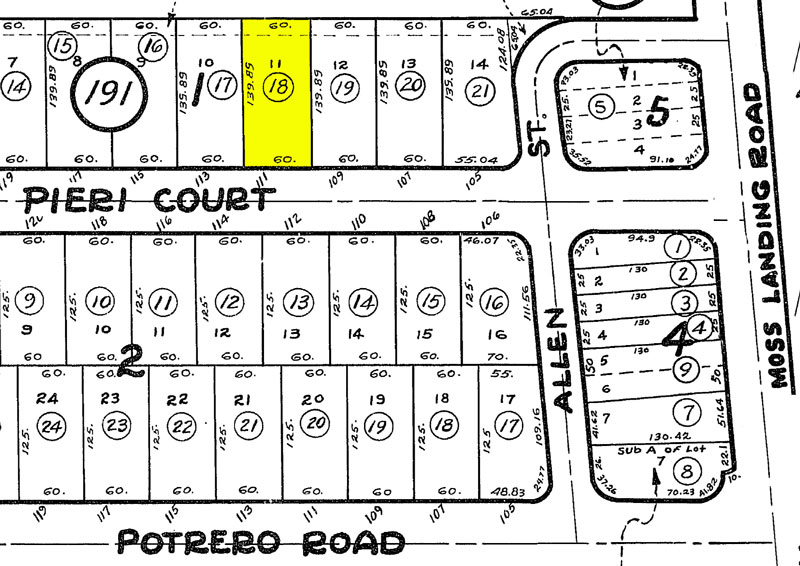 10941 Pieri Court PLot Map