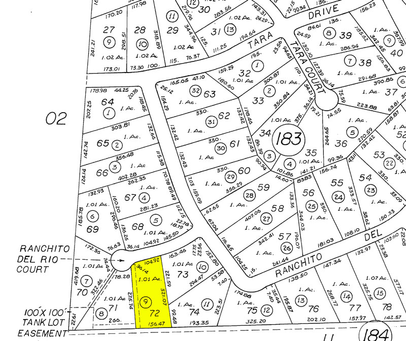 24015 Ranchito del Rio Court Plot Map
