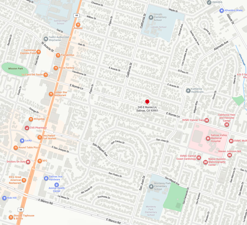 245 E Romie Lane Area Map