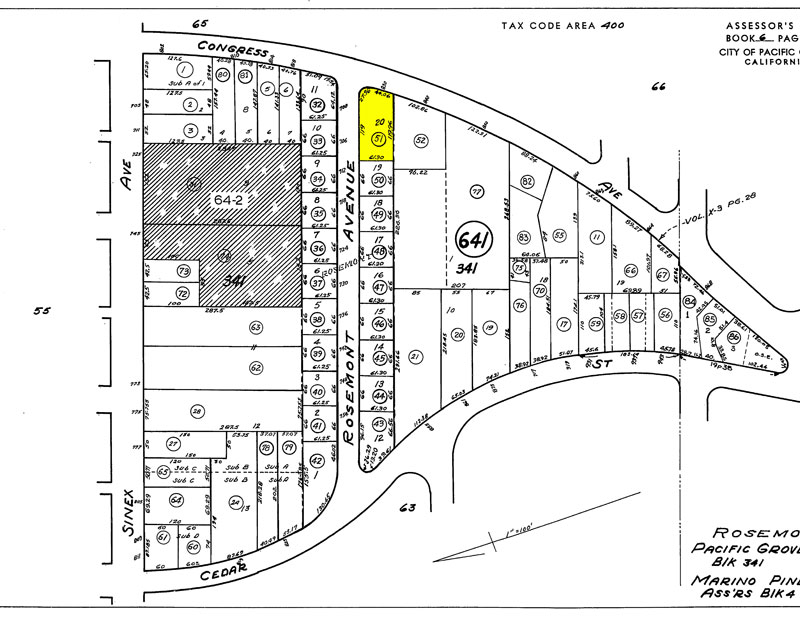 700 702 Rosemont Avenue Parcel Map