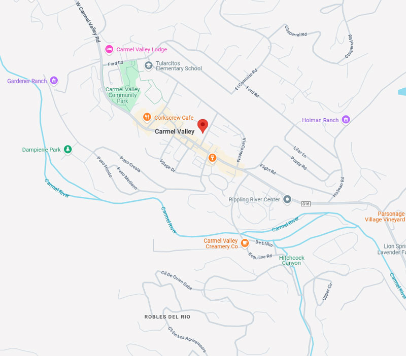 8 El Caminito Road Carmel Valley Area Map