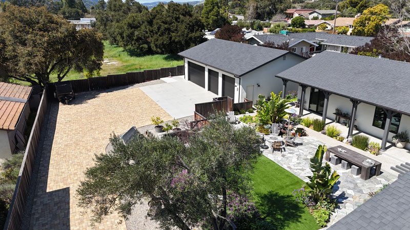 8 El Caminito Road Carmel Valley Garage and House Photo