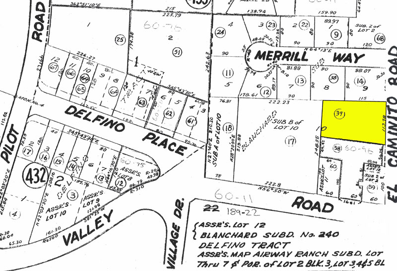 8 El Caminito Road Carmel Valley Parcel Map