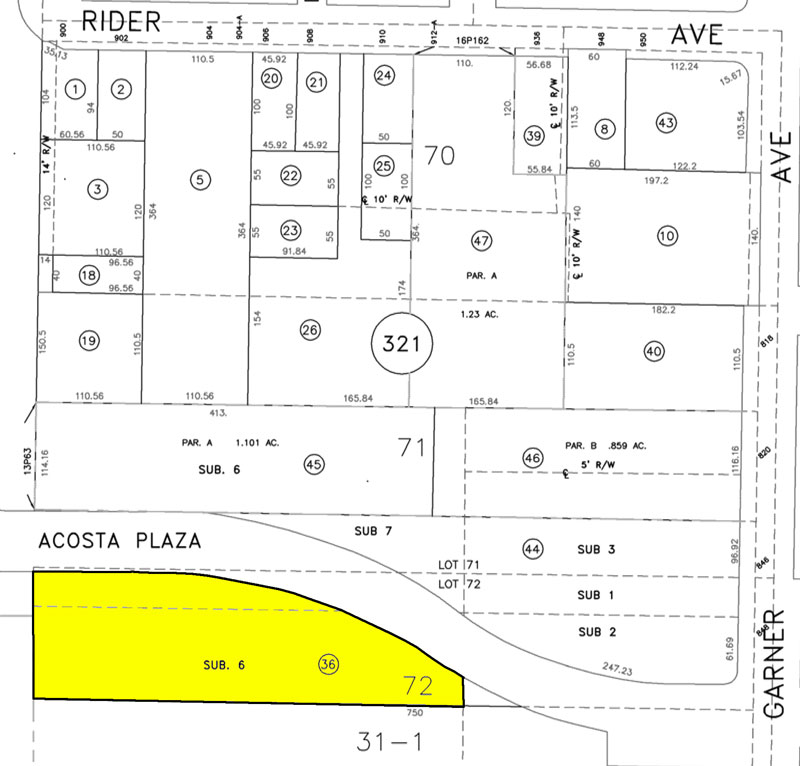907 Acosta Plaza Plot Map