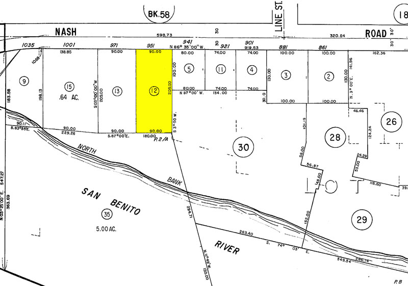 951 Nash Road Hollister Parcel Map